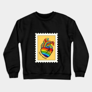 Rainbow heart Crewneck Sweatshirt